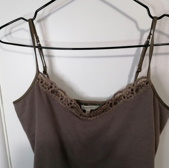 RW&CO. Tops - Camisole Lace Tank Blouse